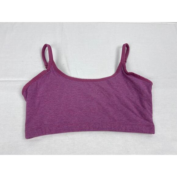 Pact Bra Everyday Strappy Scoop Bralette Pink Organic Cotton Basic Essential - Picture 1 of 3